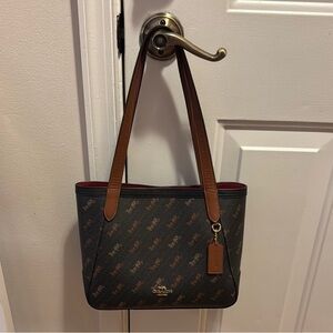 Coach Brown and Black Tote Bag